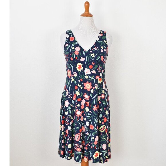 Boden WILLA Floral Jersey Dress - 14R - Picture 1 of 10